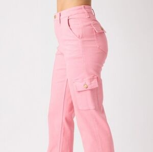 Judy Blue High Waist Coral Pants Sz 13